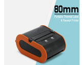 Android portable Bluetooth handheld barcode thermal printer