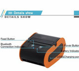 Android portable Bluetooth handheld barcode thermal printer