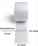 175'x 12" Wide Perf 12"- 3/16" Small Bubble Cushioning Wrap Padding Roll