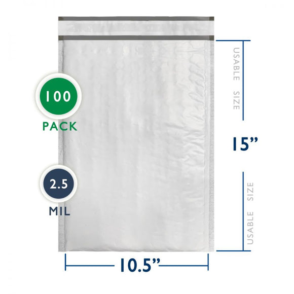 100 PC Poly Bubble Mailer (10.5