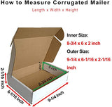 Corrugated Mailers Boxes White (Pack of 50)