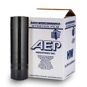 Black Banding Film, 18" x 1000', 80 Gauge, Cast - Pkg Qty 4